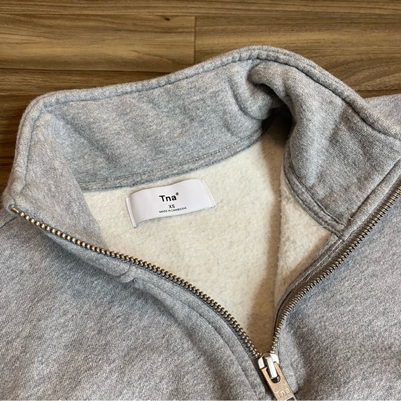 TNA cropped cozy quarter zip sweater - Picture 3 of 5